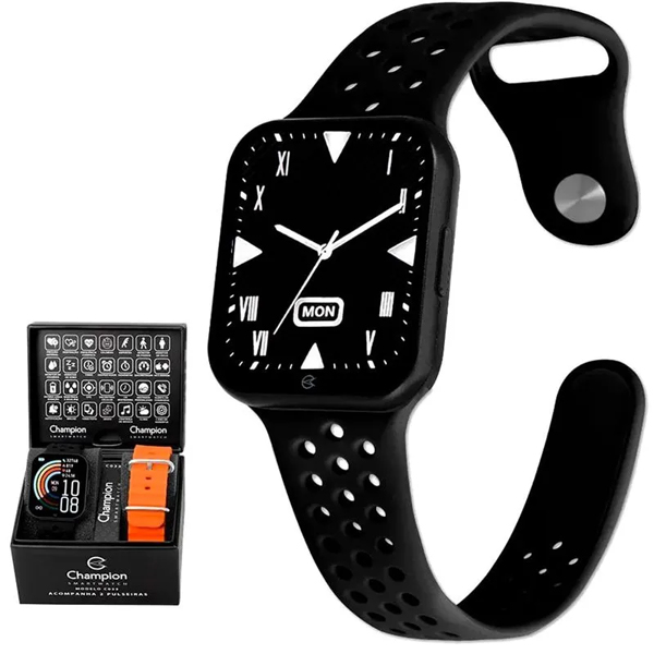 Relógio Unissex Smartwatch Champion Preto CH50033P